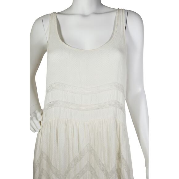 Intimately Free People Ivory Tank Dress Size Medium Boho Style - Picture 2 of 6